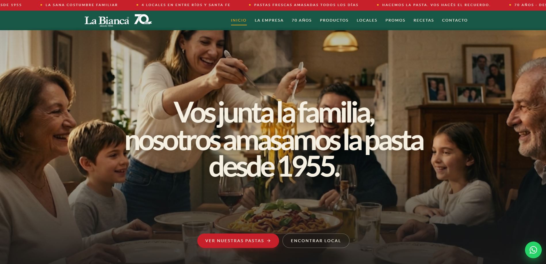 Pastas La Bianca